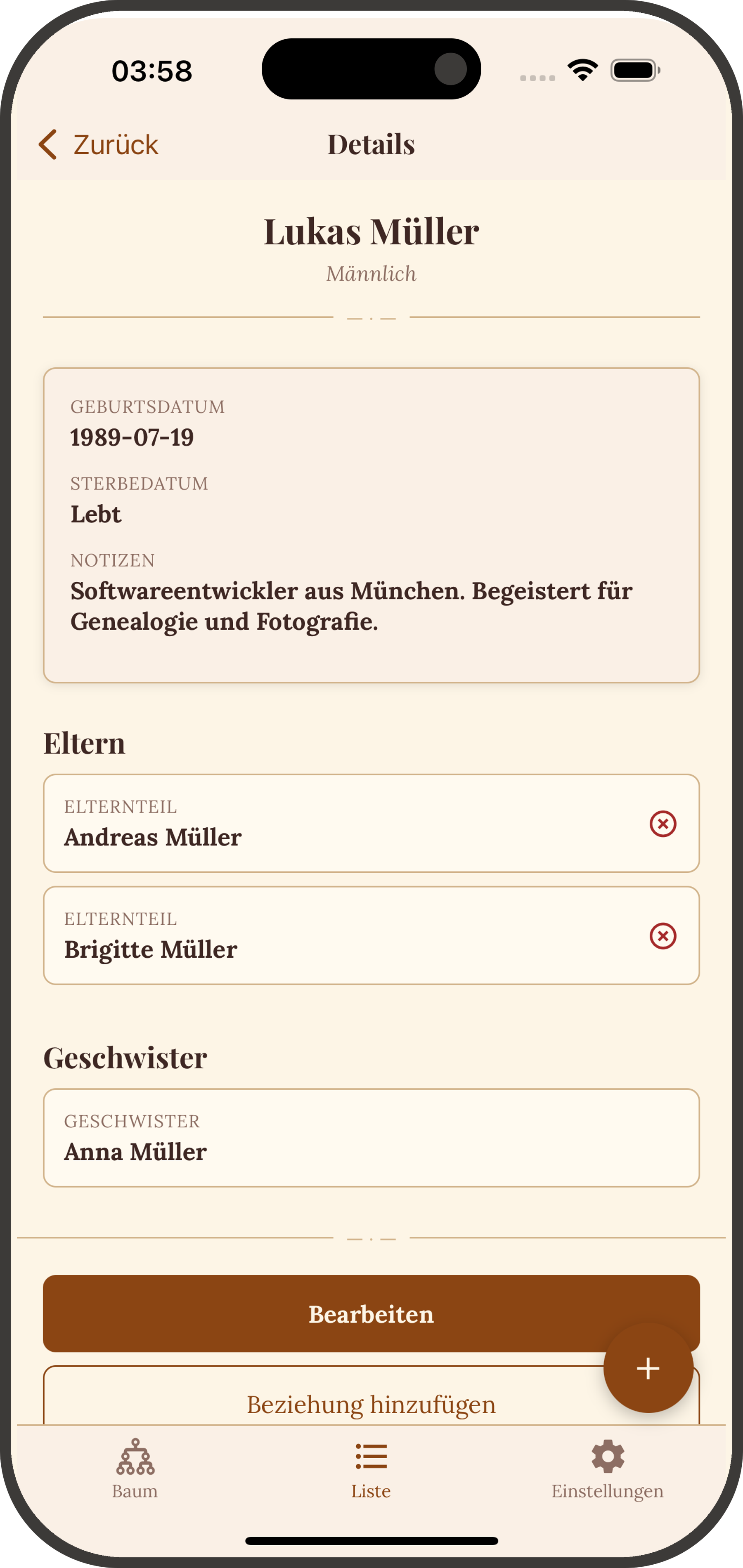 Personendetails